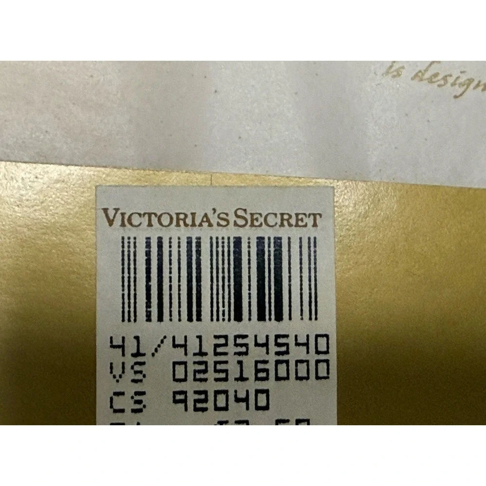 Victoria's Secret Hosiery Stretch Cantrece‎ Stockings 2 Crème 1 Black Sz Med NIB